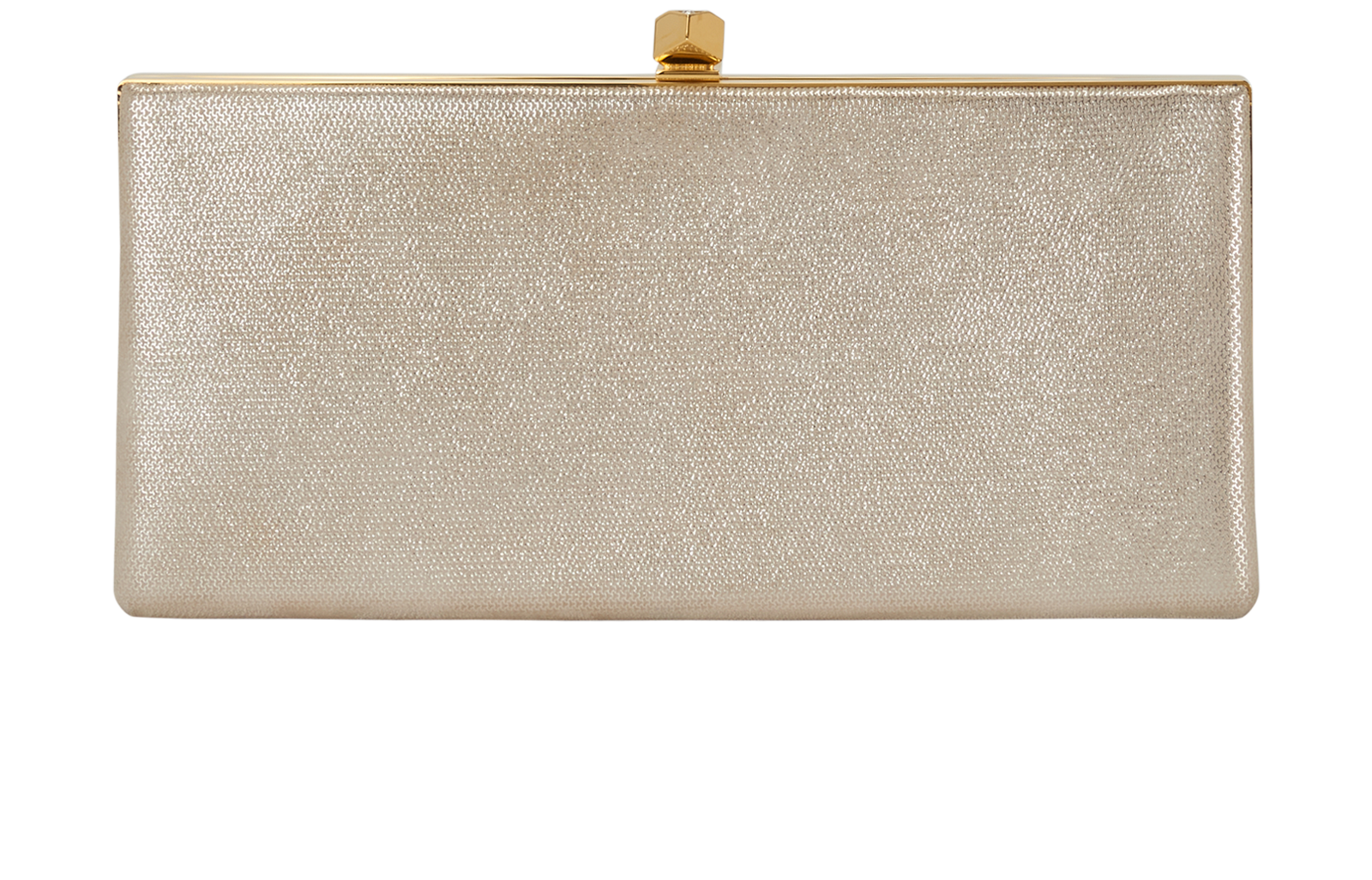 Celeste Clutch, &pound;250, Handbags, Gold, Fabric, Back view